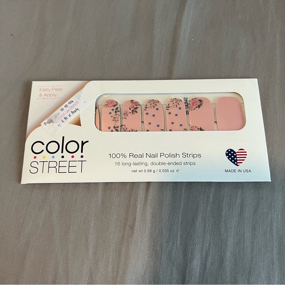 *Retired* Color Street: Early Blooms | Floral Pastel Pink Blue Spring Shimmer - Picture 3 of 8